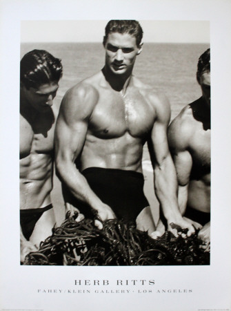 Men With Kelp, Paradise Cove by Herb Ritts Pricing Limited Edition Print image