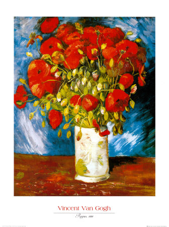 Poppies, 1886 by Vincent Van Gogh Pricing Limited Edition Print image