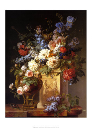 Corbeille Et Vase De Fleurs by Cornelis Van Spaendonck Pricing Limited Edition Print image