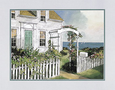 Rose Arbor In Cape Cod by Steve Zazenski Pricing Limited Edition Print image