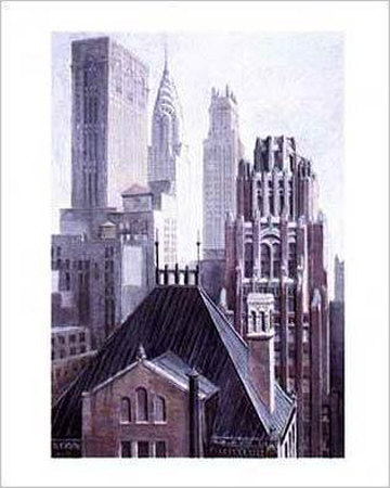 Manhattan Rooftops Midtown by Richard Haas Pricing Limited Edition Print image