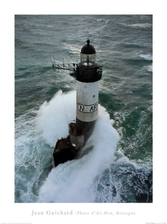 Phare D'ar-Men, Bretagne by Jean Guichard Pricing Limited Edition Print image