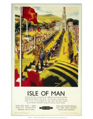 Isle Of Man, Tynwald Hill, C.1950 by Clive Uptton Pricing Limited Edition Print image