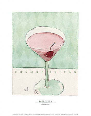 Classic Cocktails, Cosmopolitan by Sam Dixon Pricing Limited Edition Print image