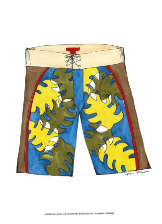 Surf Shorts I by Jennifer Goldberger Pricing Limited Edition Print image