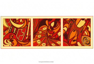 Orange Fission Ii by Tina Kafantaris Pricing Limited Edition Print image