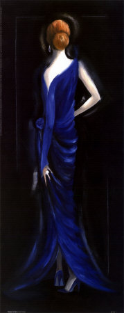 Monique In Blue by Julia Hawkins Pricing Limited Edition Print image