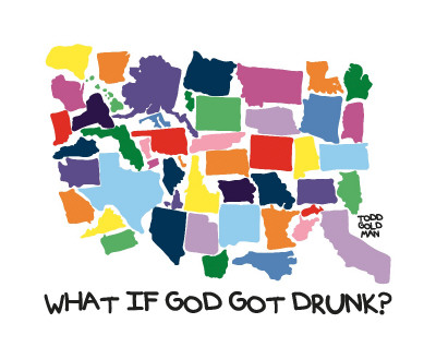 God Got Drunk by Todd Goldman Pricing Limited Edition Print image