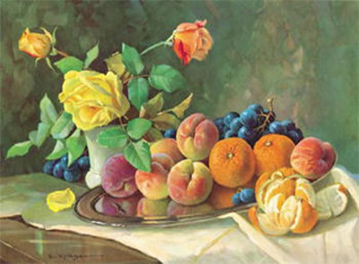 Rosen Und Fruchte by E. Kruger Pricing Limited Edition Print image