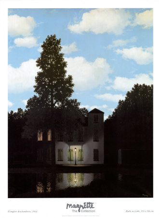 Empire Of Light, 1954 by Rene Magritte Pricing Limited Edition Print image
