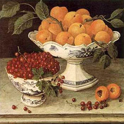 Fruits In Porcelain, Apricots by Galley Pricing Limited Edition Print image
