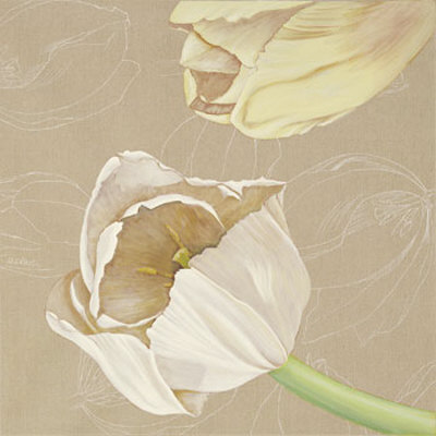 Tulips On Linen by Olivia Celest Blanchard Pricing Limited Edition Print image