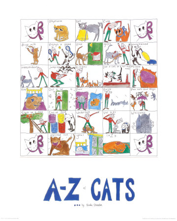 A-Z Of Cats by Nicola Streeten Pricing Limited Edition Print image
