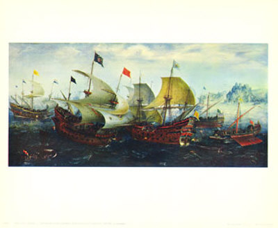 Dutch And English Warships by Aert Van Antum Pricing Limited Edition Print image