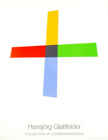 Defter Kreuz, 1984 by Hansjorg Glattfelder Pricing Limited Edition Print image