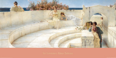 Under The Roof Of Blue Ionian Weather, 1901 by Sir Lawrence Alma-Tadema Pricing Limited Edition Print image