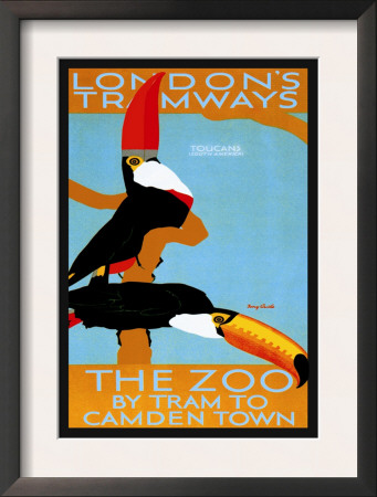 The London Zoo: South American Toucans by Tony Castle Pricing Limited Edition Print image