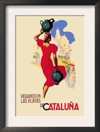 Veraneo En Las Playas De Cataluna by A. Gual Pricing Limited Edition Print image