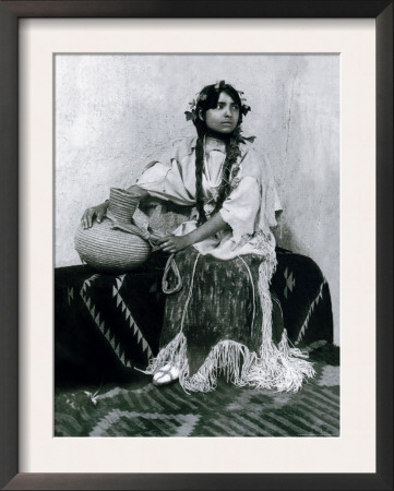 Taos Woman Seated With Water Jug by Carl And Grace Moon Pricing Limited Edition Print image