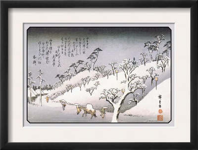 Evening Snow In Asakusa by Ando Hiroshige Pricing Limited Edition Print image