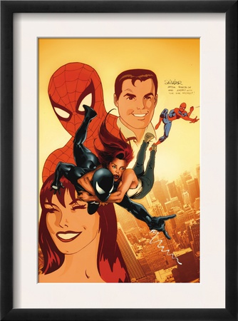 The Sensational Spider-Man Annual #1 Cover: Spider-Man, Peter Parker, And Mary Jane Watson by Salvador Larroca Pricing Limited Edition Print image