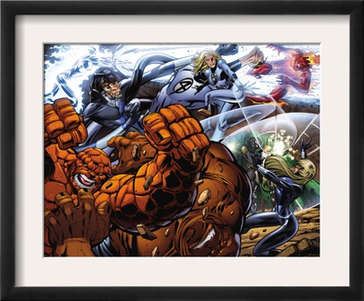 Fantastic Four #553 Group: Thing, Invisible Woman And Mr. Fantastic by Paul Pelletier Pricing Limited Edition Print image