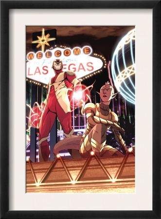 Avengers: The Initiative Special #1 Cover: Hardball And Komodo Charging by Steve Uy Pricing Limited Edition Print image