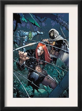 Avengers: The Initiative #24 Cover: Typhoid Mary, Task Master And Komodo by Humberto Ramos Pricing Limited Edition Print image