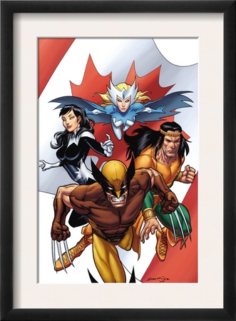 Wolverine: First Class #5 Cover: Wolverine, Snowbird, Aurora And Shaman by Salvador Espin Pricing Limited Edition Print image