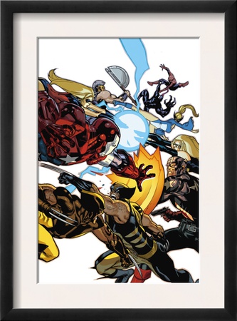 New Avengers #56 Cover: Wolverine, Daken, Captain America And Iron Patriot by Stuart Immonen Pricing Limited Edition Print image