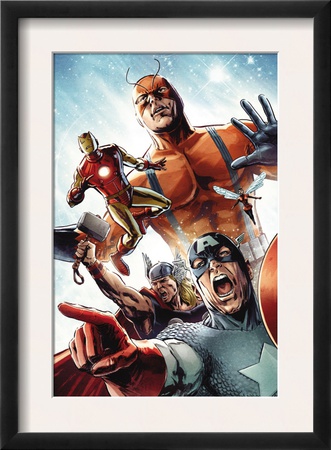 Avengers Vs. Atlas #2 Group: Captain America, Thor, Iron Man, Wasp And Giant Man by Gabriel Hardman Pricing Limited Edition Print image