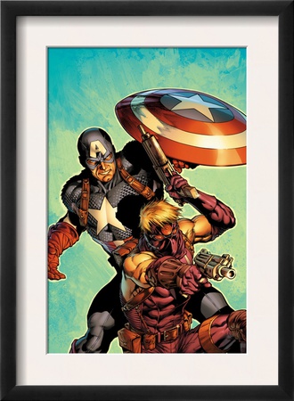 Ultimate Avengers #2 Cover: Hawkeye And Captain America by Carlos Pacheco Pricing Limited Edition Print image