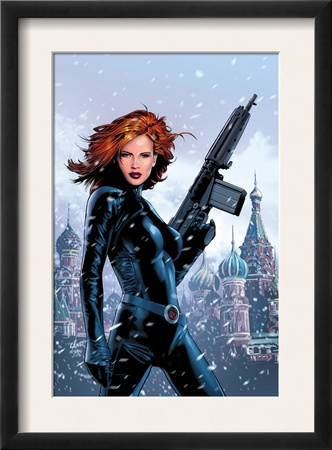 Black Widow #1 Cover: Black Widow Fighting by Greg Land Pricing Limited Edition Print image