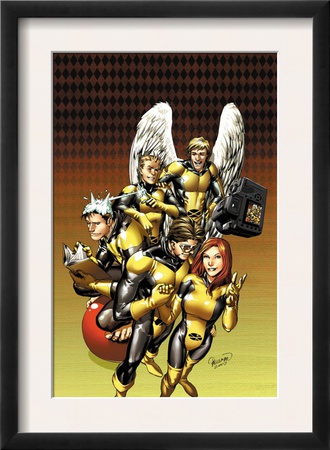 X-Men: First Class #12 Cover: Cyclops, Marvel Girl, Iceman, Angel And Beast by Carlo Pagulayan Pricing Limited Edition Print image