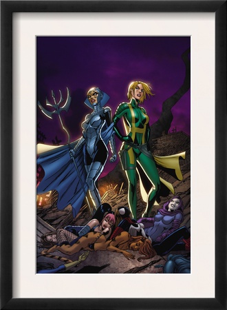 New Exiles #16 Cover: Madame Hydra And Lilandra by Tim Seeley Pricing Limited Edition Print image