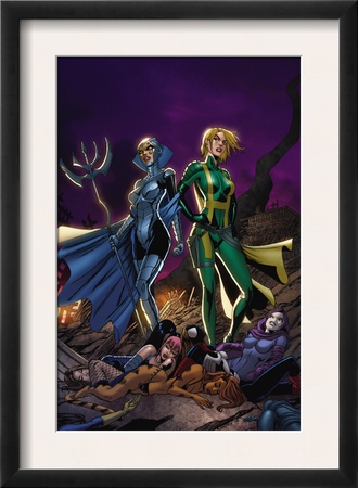 New Exiles #16 Cover: Madame Hydra And Lilandra by Tim Seeley Pricing Limited Edition Print image