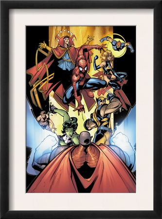 Marvel Team-Up #12 Group: Titannus, She-Hulk, Spider-Man, Dr. Strange, Warbird, Nova And Wolverine by Paco Medina Pricing Limited Edition Print image