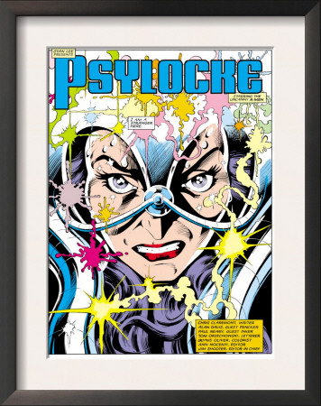 The Uncanny X-Men #213 Headshot: Psylocke And Cerebro by Alan Davis Pricing Limited Edition Print image