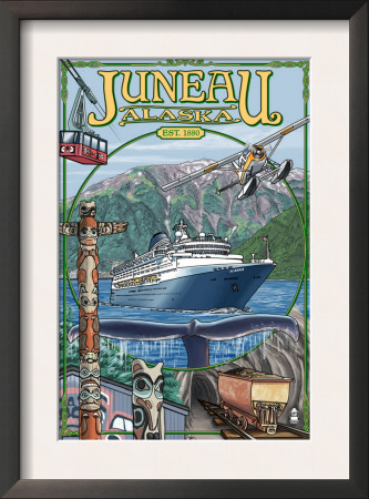 Juneau, Alaska Views, C.2009 by Lantern Press Pricing Limited Edition Print image