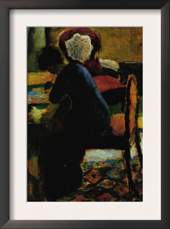 Elisabeth At The Desk by Auguste Macke Pricing Limited Edition Print image