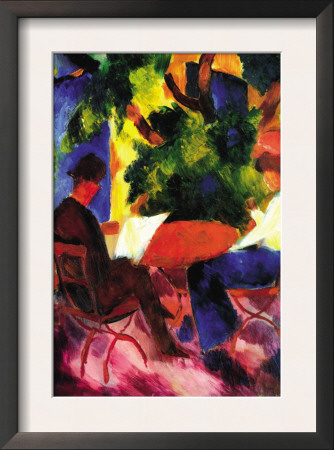Couple At The Garden Table by Auguste Macke Pricing Limited Edition Print image