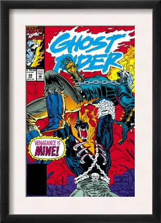 Ghost Rider #39 Cover: Ghost Rider And Vengeance Fighting by Ron Garney Pricing Limited Edition Print image
