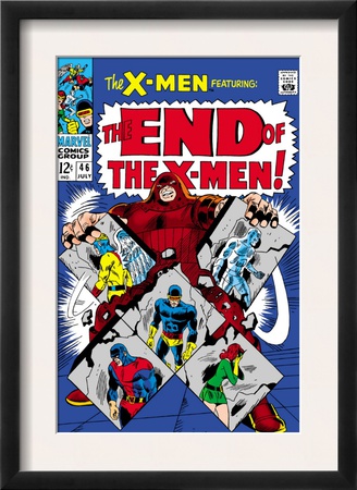 X-Men #46 Cover: Juggernaut, Cyclops, Beast, Angel, Grey, Jean And X-Men by Werner Roth Pricing Limited Edition Print image