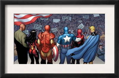 The New Avengers #15 Group: Cage by Frank Cho Pricing Limited Edition Print image