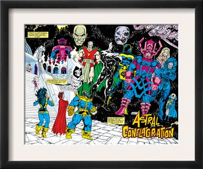 Infinity Gauntlet #4 Group: Thanos by George Perez Pricing Limited Edition Print image