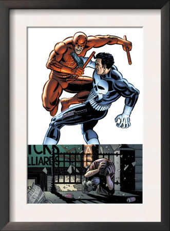 Daredevil Vs Punisher #1 Cover: Daredevil And Punisher by Dave Lapham Pricing Limited Edition Print image