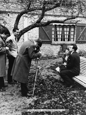 Roland Petit Et Zizi Jeanmaire Being Photogrpahed By Willy Rizzo Lon Their Wedding Day, Saint-Cyr-L by Benno Graziani Pricing Limited Edition Print image