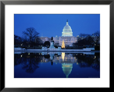 Us Capitol And Christmas Tree by Walter Bibikow Pricing Limited Edition Print image
