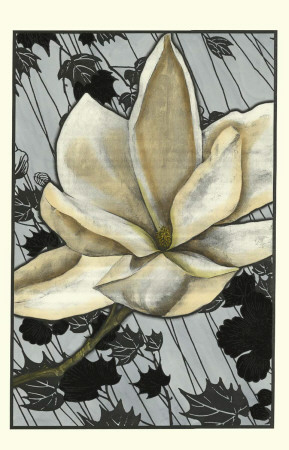 Patterned Magnolia Ii by Jennifer Goldberger Pricing Limited Edition Print image