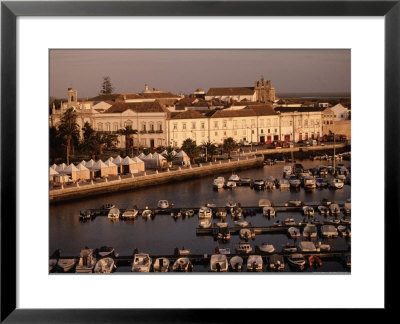 View Of Harbor At Sunset, Algarve, Port by Walter Bibikow Pricing Limited Edition Print image